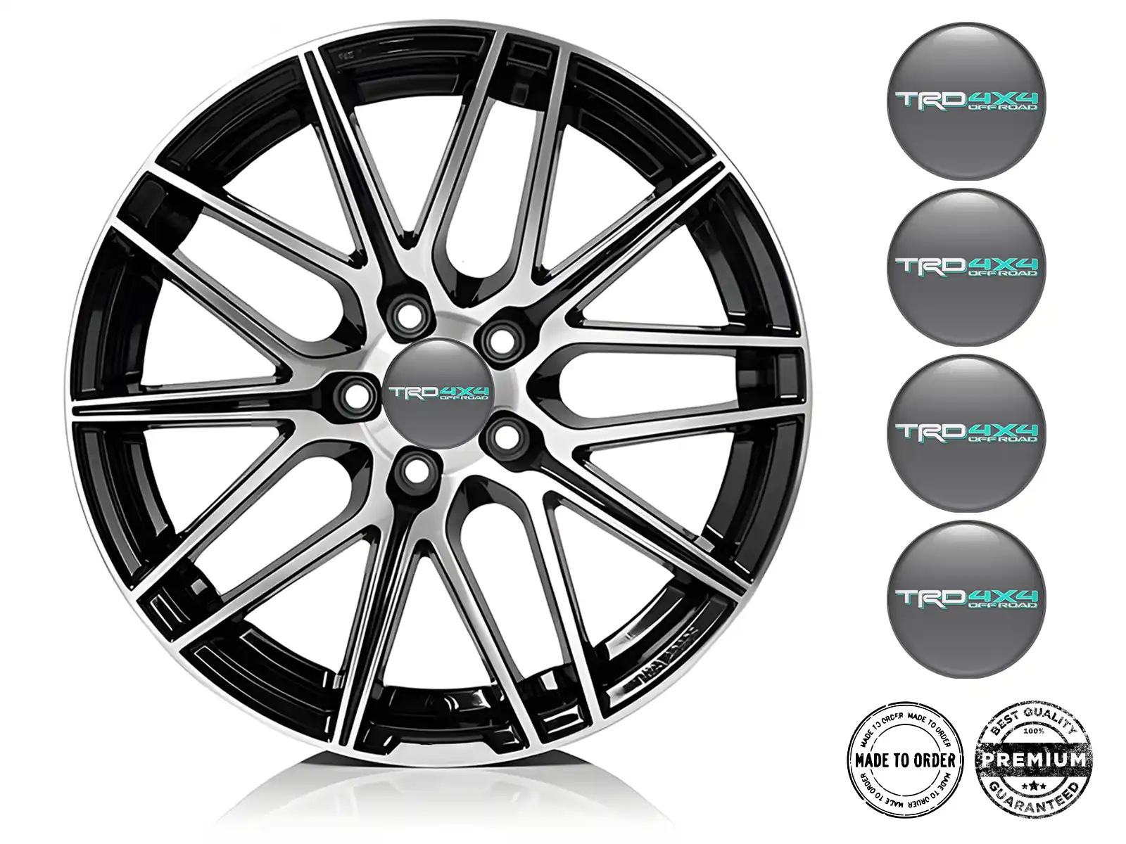 Toyota TRD Silikonaufkleber Edition Individuelle Radlabels